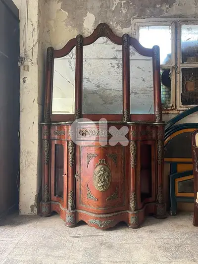 قنصول مصري خشب زان انتيك مع مرايا