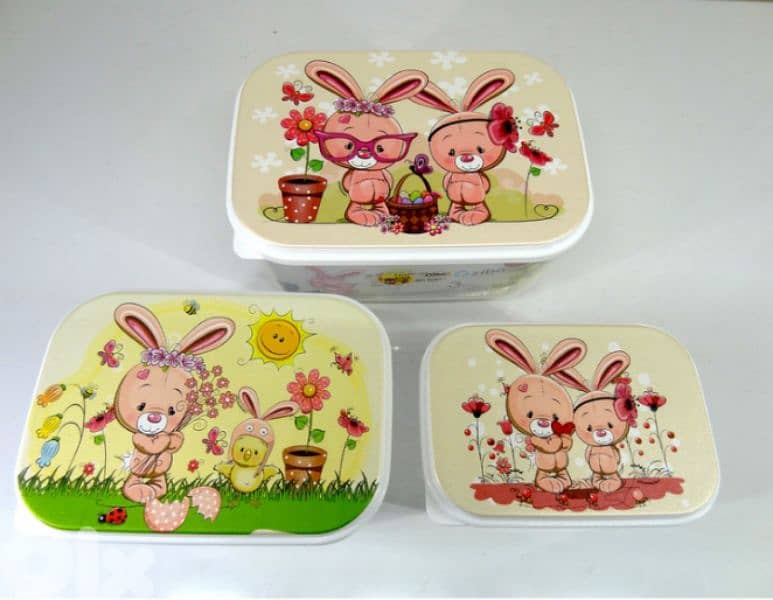 3 pieces tapperwers set 2