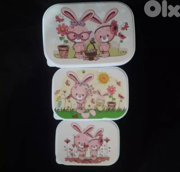 3 pieces tapperwers set 5