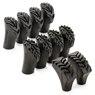 walking poles rubber buffers for hiking