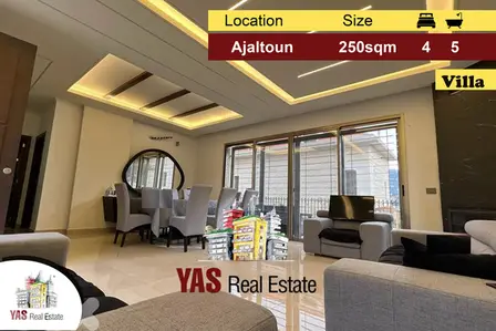 Ajaltoun 250m2 Villa | 100m2 Garden | New | Upgraded | Community |