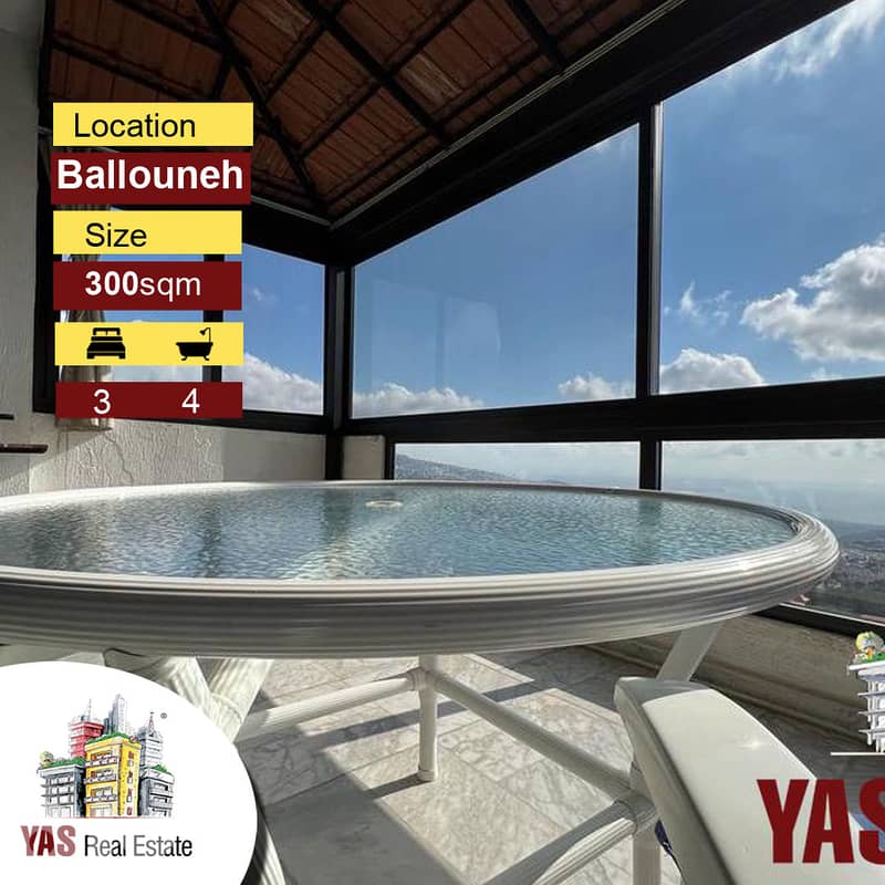 Ballouneh 300m2 Duplex | Impressive View | Luxurious | Catch | 0