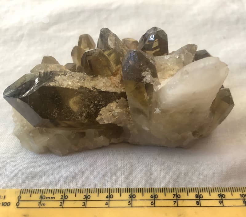 Citrine smoky quart cluster semi precious stone. Size in the pictures 2