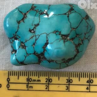 Turquoise Nugget China stone for collection. See size in picture. 1