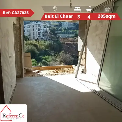 Apartment with terrace in beit el chaar شقة مع تراس في بيت الشعار