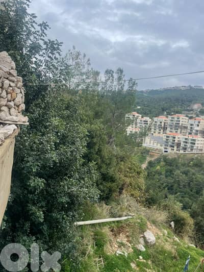 1000 SQM Land in Qannabet Broumana, Metn Overlooking the Mountains