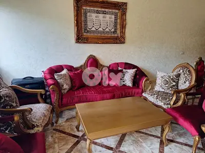 classic salon living room and dining room