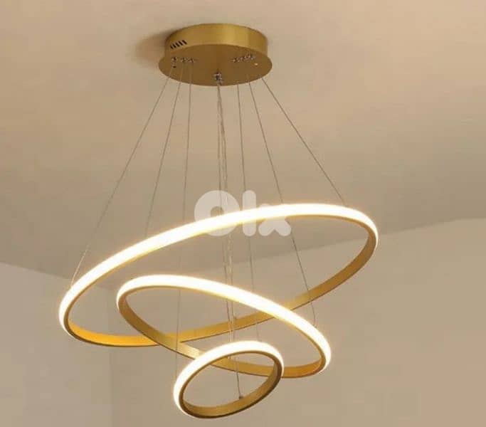 GOLD LED CHANDLIER 1