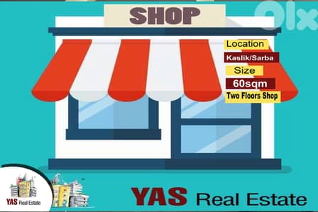 Kaslik/Sarba 60m2 | Two Floors | Ideal Investment | EH |