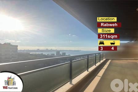 Rabweh 311m2 | Prime Location | Classy Area | Amazing Sea View | MJ |