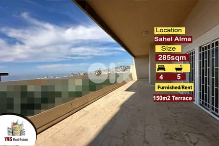 Sahel Alma 285m2 | 150m2 Terrace | Rent | Furnished | View | RA/IV /MJ