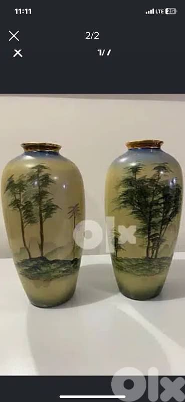 beautifull pair of french porcelaine vases 0