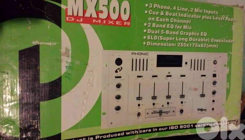 DJ MIXER MX500 PHONIC 0