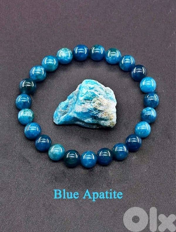 Natural Blue Apatite Bracelet 0