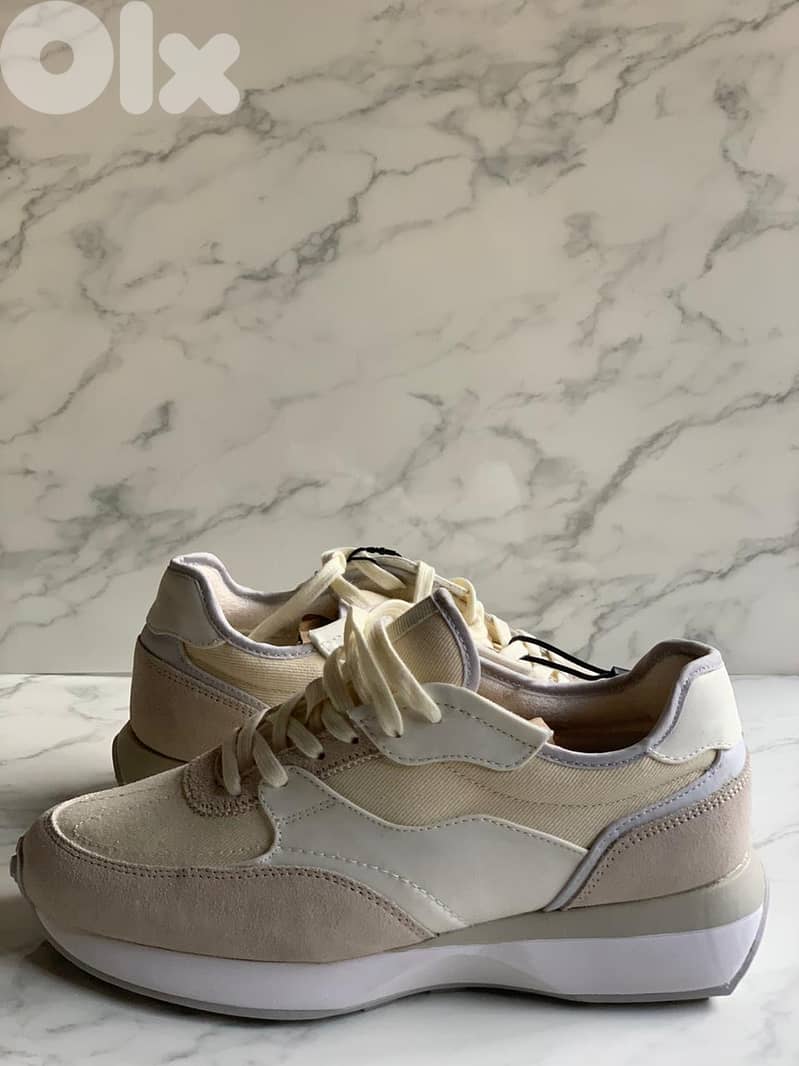 ZARA Men's Sports Shoes - Off-White 41 10