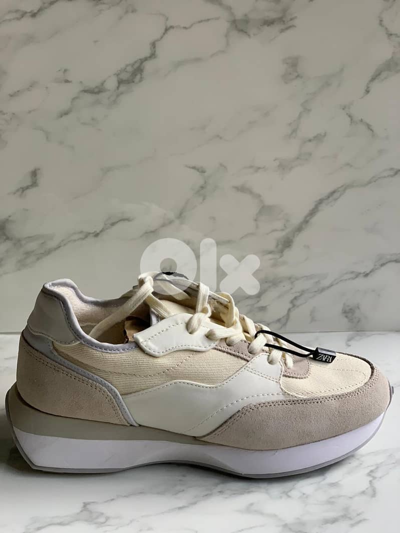 ZARA Men's Sports Shoes - Off-White 41 3