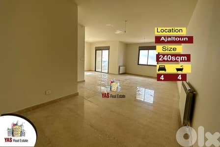 Ajaltoun 240m2 | New | High-End | Killer View | Prime |