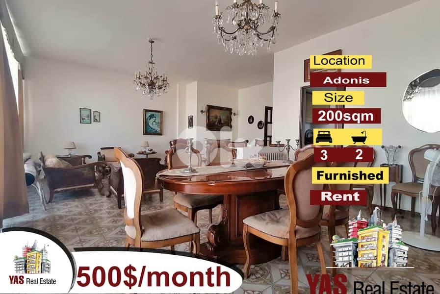 Adonis 200m2  | Rent | Fully Furnished | Prime Location | IV/EL 0
