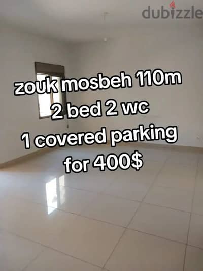 zouk mosbeh 120m 2 bed 2 wc for 400$ covered parking zouk mosbeh 120m 2 bed 2 wc for 400$ covered parking