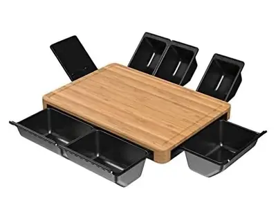 ERNESTO bamboo workstation with containers / 4$ delivery