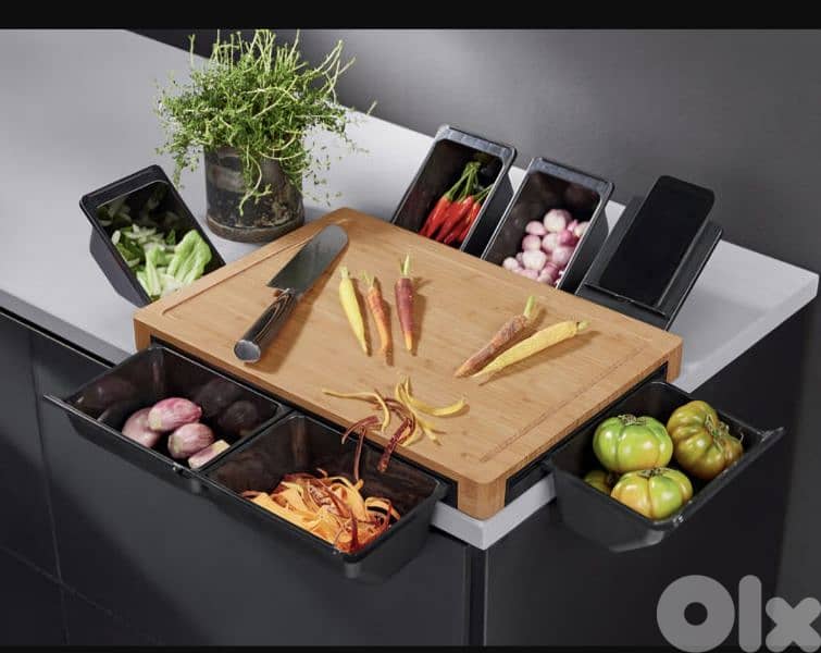 ERNESTO bamboo workstation with containers / 4$ delivery 1