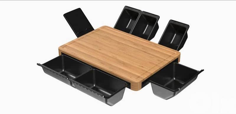 ERNESTO bamboo workstation with containers / 4$ delivery 4