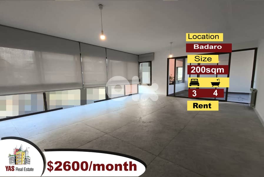 Badaro 200m2 | Luxury Building | Rent | Classy Area | AA/MJ | 0
