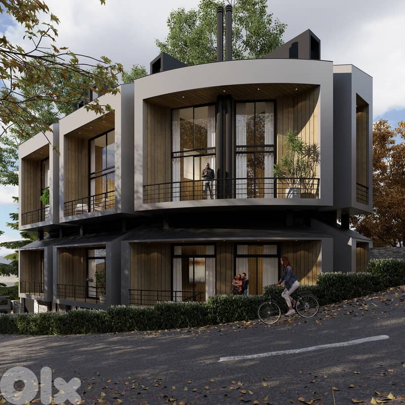 Chalet for sale in Ouyoun El Simen/ Under construction/ Garden 3