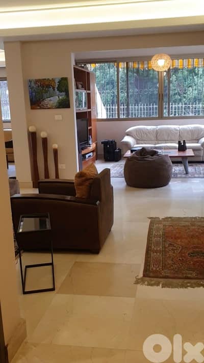 200 Sqm+350 Sqm Terrace|Fully furnished apartment rent in Ain Najem