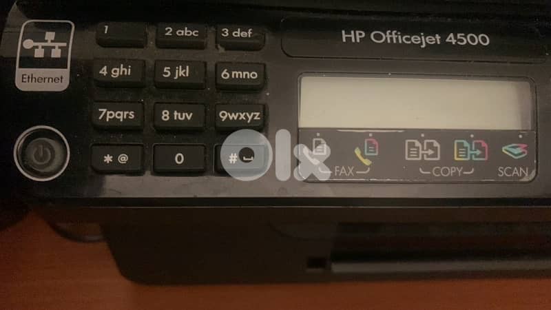 -_طابعة+فاكس HP inkjet Printer - Officejet 4500 printer-fax 6