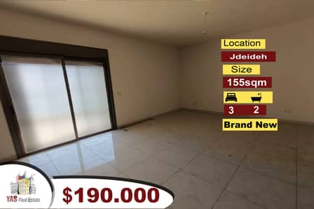 Jdeideh 155m2 | Brand New | Flat | Well Lighted | AA
