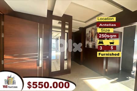 Antelias 250m2 | Furnished | Luxury | Spacious Flat | MJ |