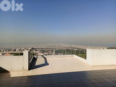140 SQM Furnished Apartment in Mansourieh + Panoramic View + Terrace 140 SQM Furnished Apartment in Mansourieh + Panoramic View + Terrace