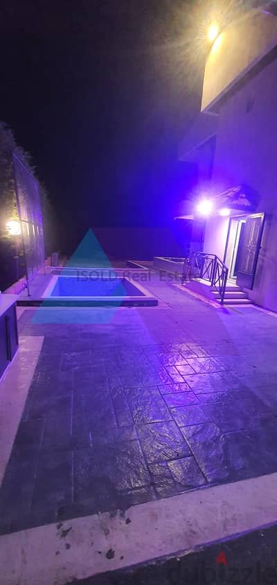Villa+Terrace &Pool +View for Sale in Mayrouba - فيلا  للبيع في ميروبا