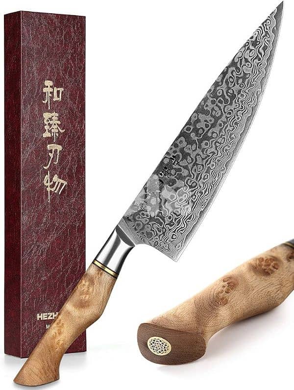 Professional Damascus chef knife sharpener sharpening stones 5
