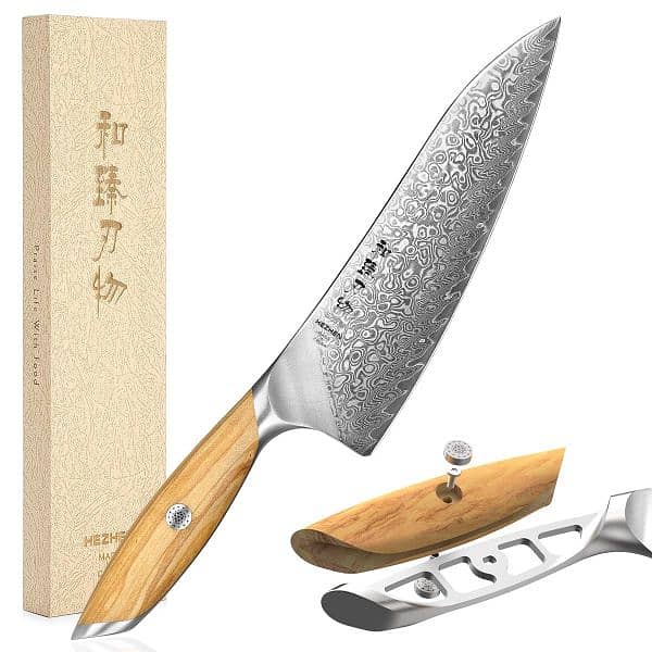 Professional Damascus chef knife sharpener sharpening stones 7