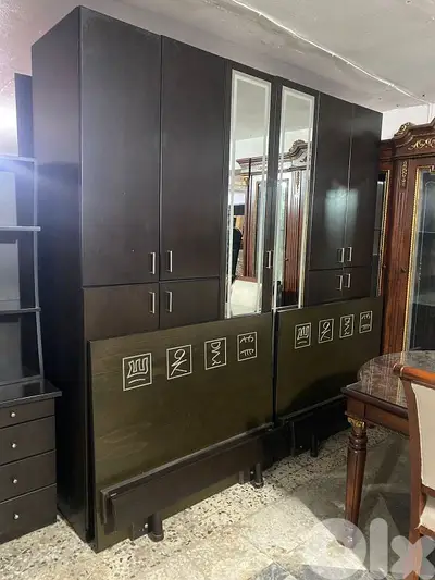 اوضة نوم تختين شغل مبلي توب