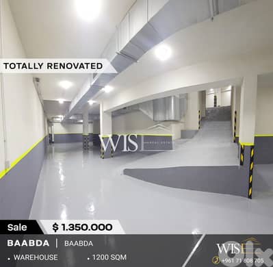1,200 SQM warehouse for SALE in Baabda-main road !