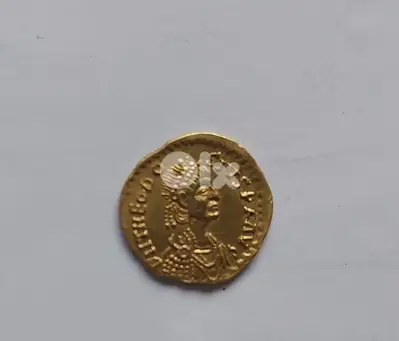 Roman Gold coin Tremissis for Emperor Theodosius II year 416 AD