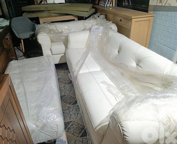 full Spanish real leather living room 0
