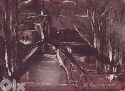 رسم زيتي  يدويه