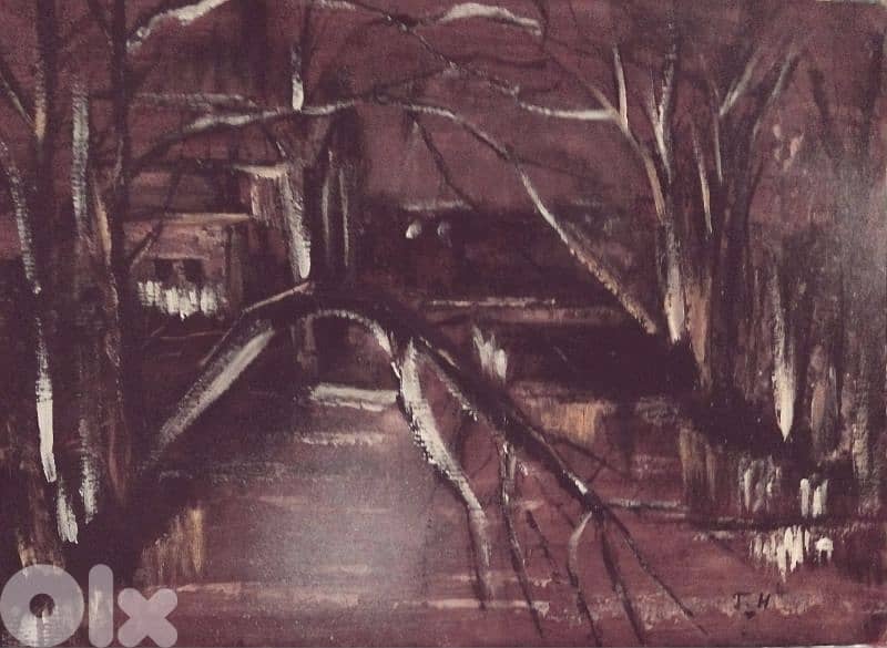 رسم زيتي  يدويه 0