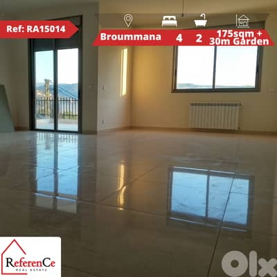 Apartment with Garden in Broummana شقة مع حديقة في برمانا