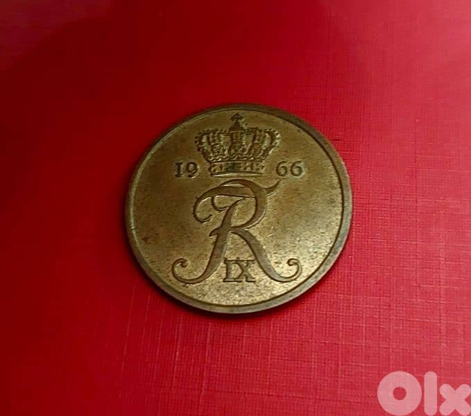 1966 Denmark Frederick IX 5 Ore 0