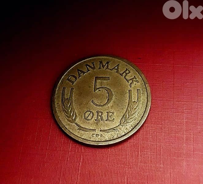 1966 Denmark Frederick IX 5 Ore 1