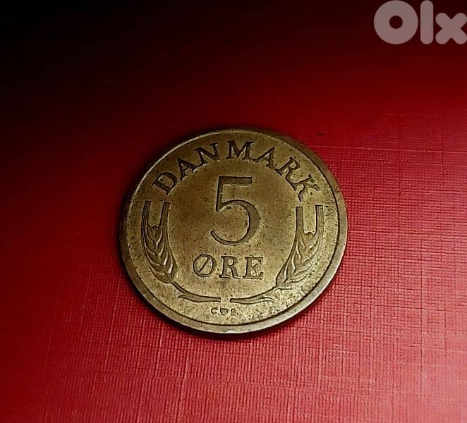 1966 Denmark Frederick IX 5 Ore 2