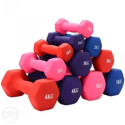 Dumbbell color 2.5$ for each kilo