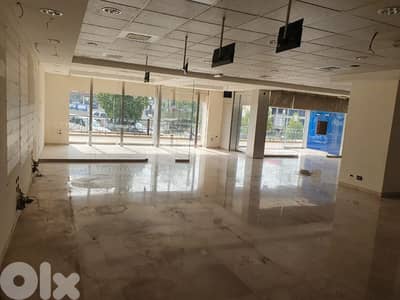 400 Sqm + Terrace | Prime location showroom for rent in Hazmieh