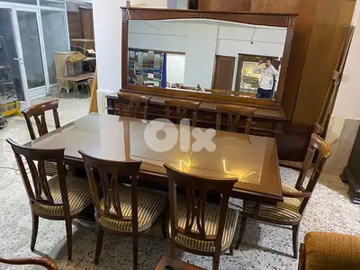 اوضة سفرة خشب زان ولاتي كلا
