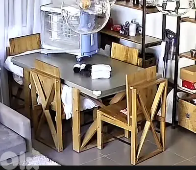 Dining table with 4 chairs خشب زين